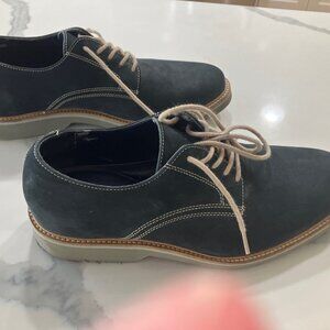 Wallin & Bros Men's Oxford Navy Blue Sued Shoes